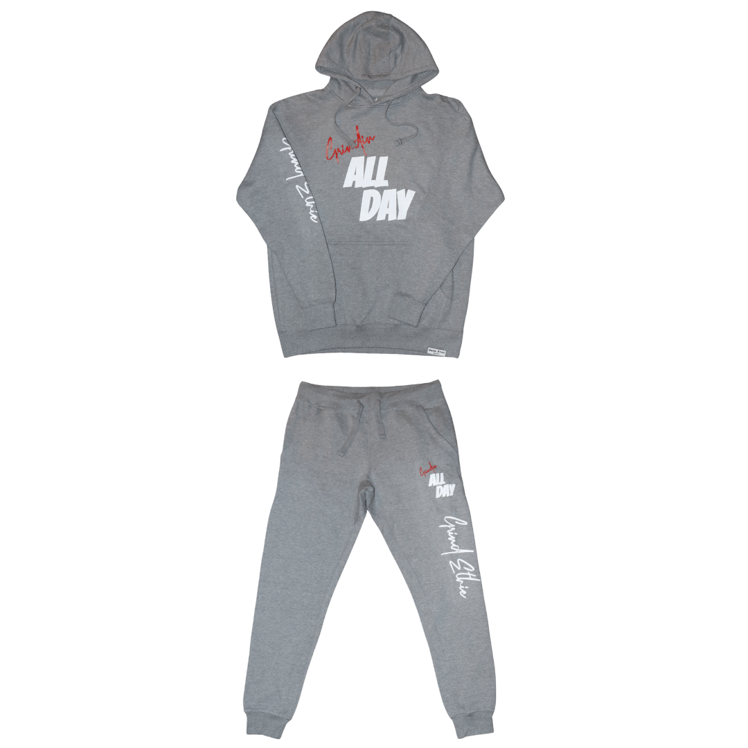 All 2025 grey sweatsuit